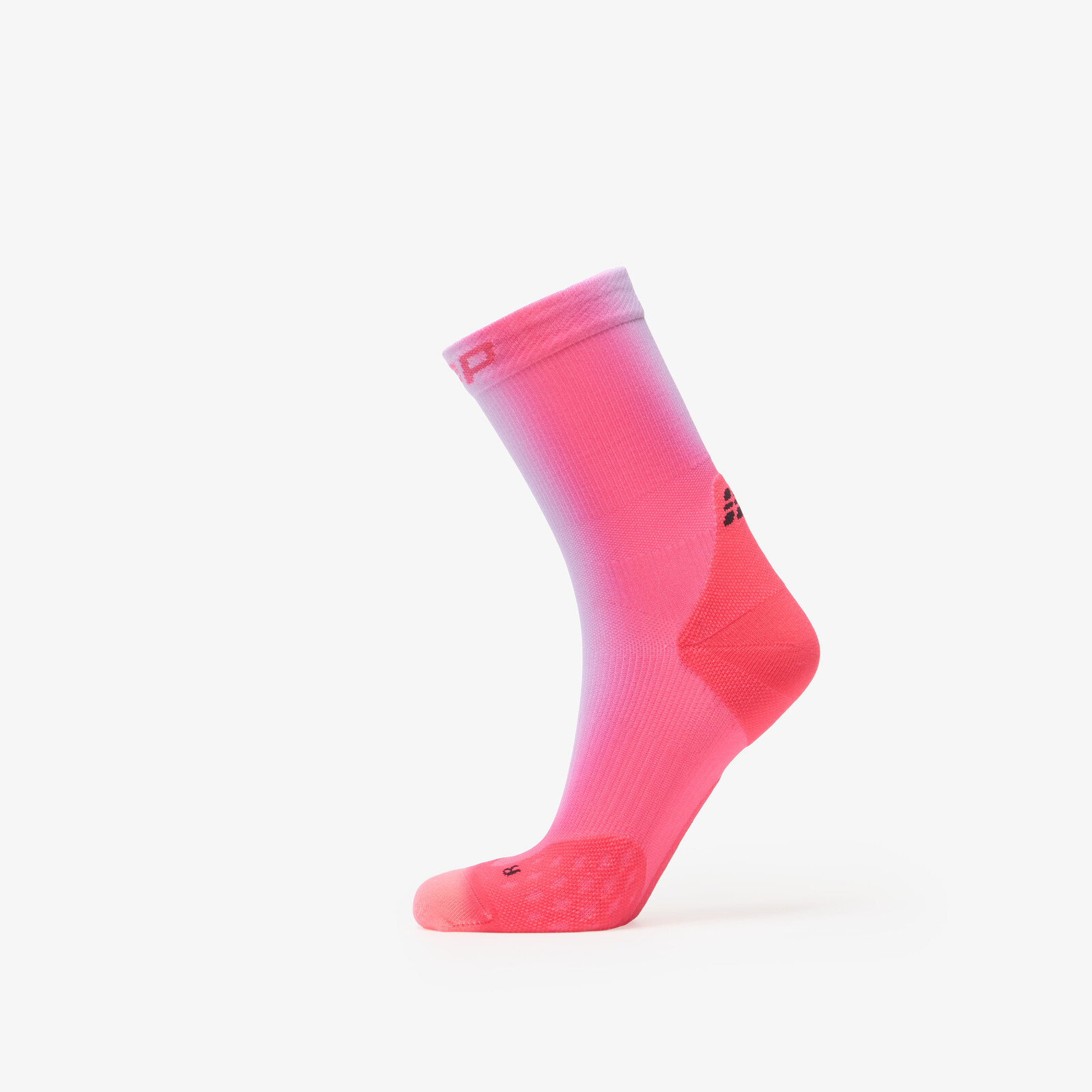 CEP Men's Core Run Gradient Mid Cut Compression Socks 1-Pack Lilac/ Pink L
