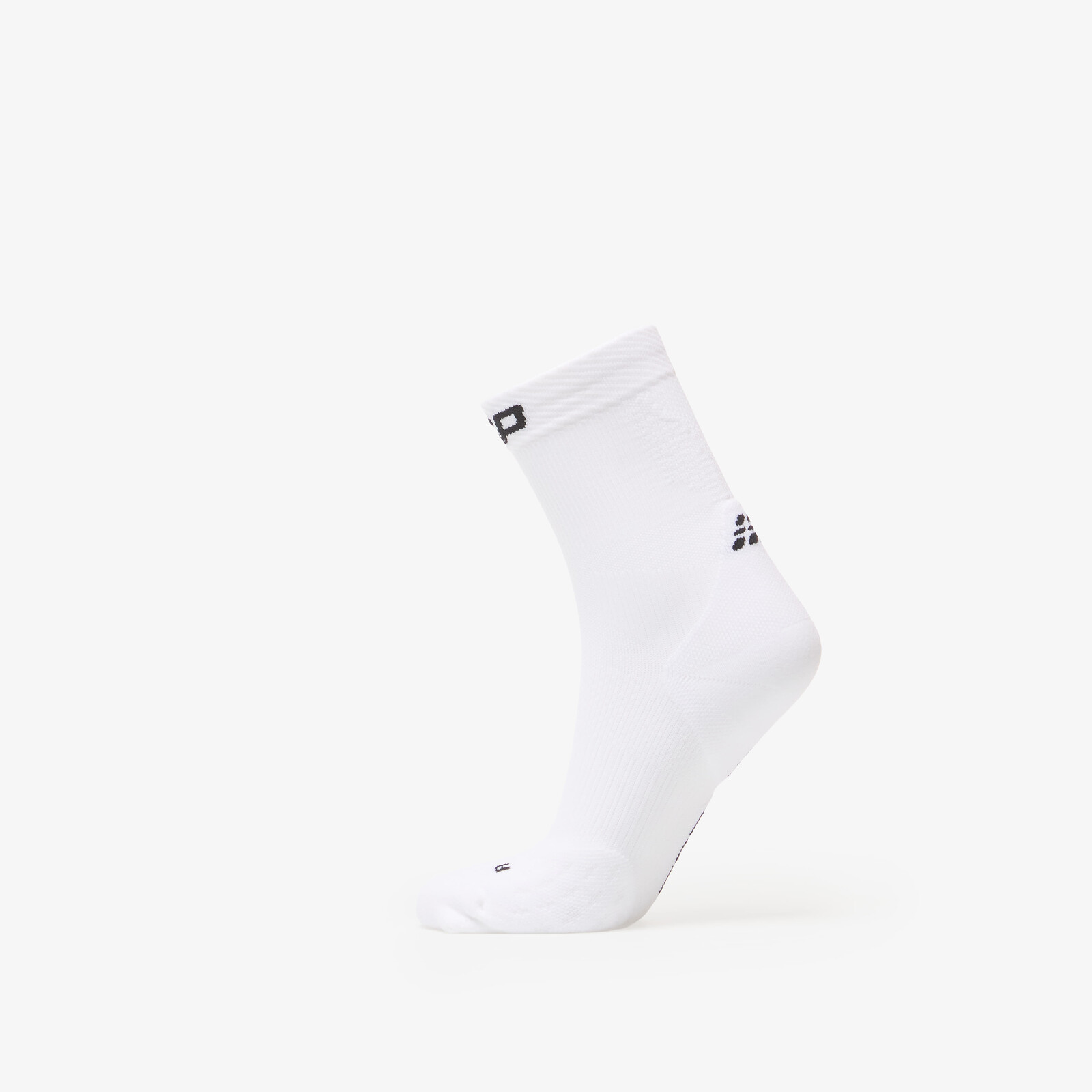CEP Women's Core Run Mid Cut Compression Socks 5.0 1-Pack White M