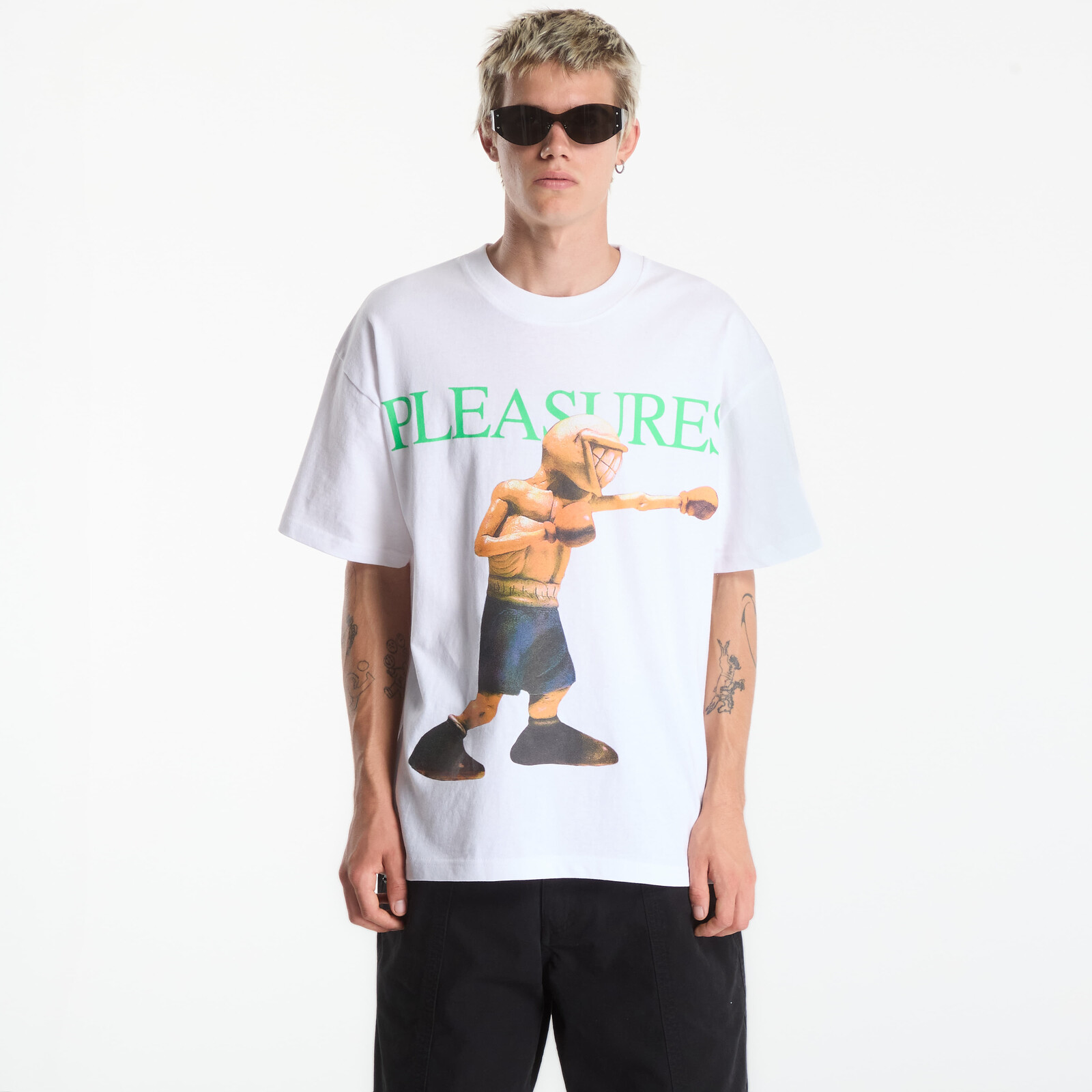 T-shirt PLEASURES Animals T-Shirt White XL