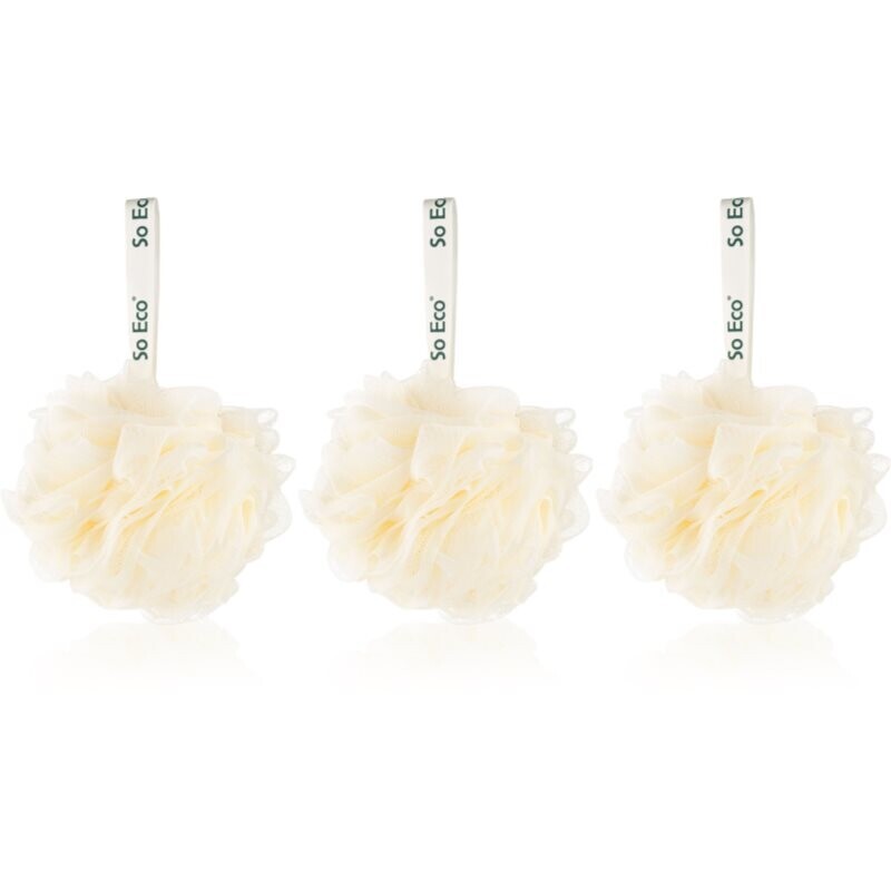 So Eco Bath & Shower Pouf washing sponge 3 pc