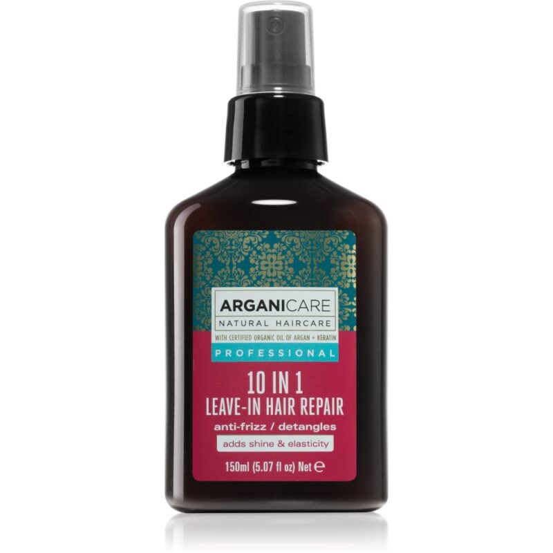 Arganicare Keratin 10 In 1 Leave-In Hair Repair restructuring serum to treat frizz 150 ml