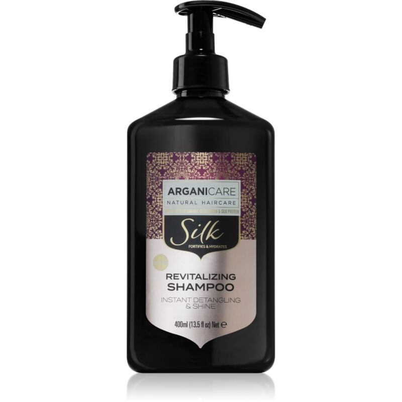 Arganicare Silk Protein revitalising shine shampoo for dull hair 400 ml