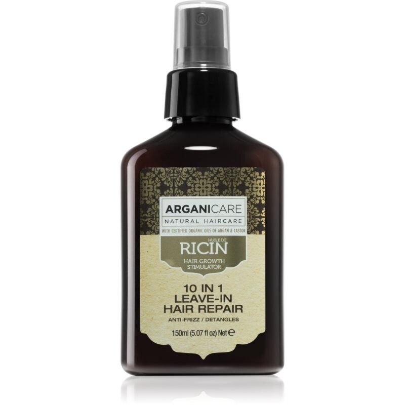Arganicare Ricin 10 In 1 Leave-In Hair Repair 10-in-1 hair treatment for nourish and shine 150 ml