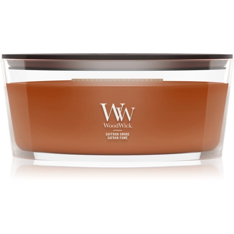Woodwick Saffron Smoke scented candle with wooden wick 453.6 g