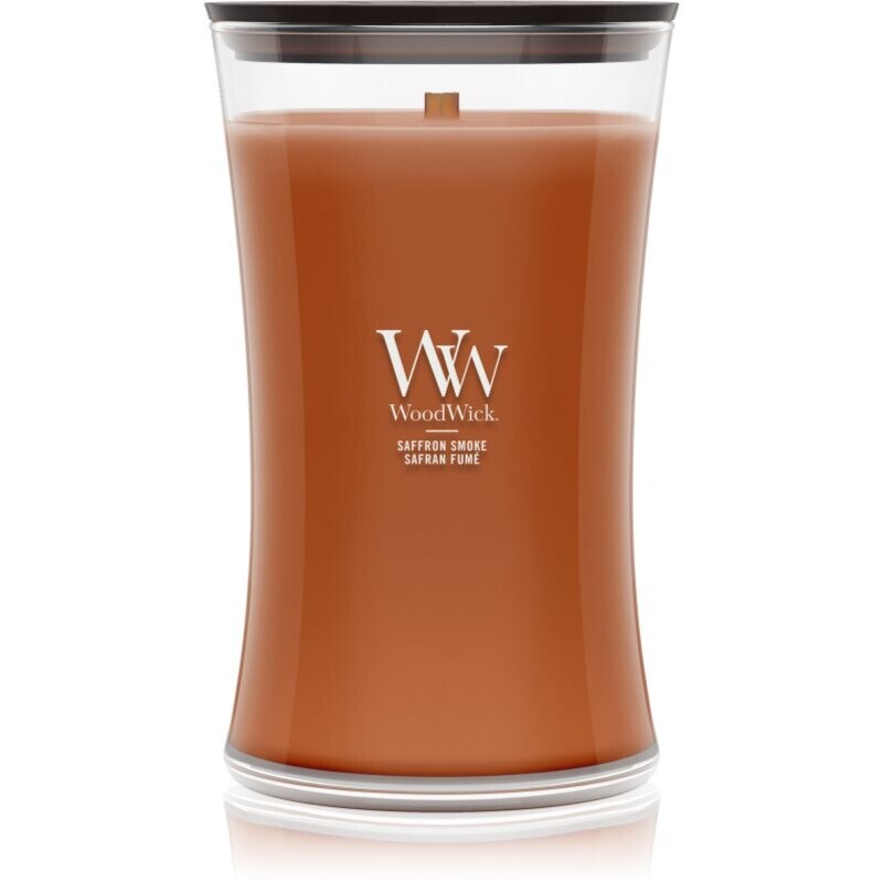 Woodwick Saffron Smoke scented candle with wooden wick 610 g