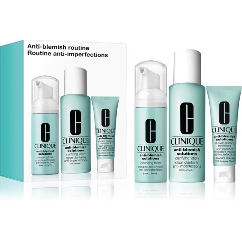 Clinique Anti-Blemish Solutions™ Routine gift set for problem skin, acne