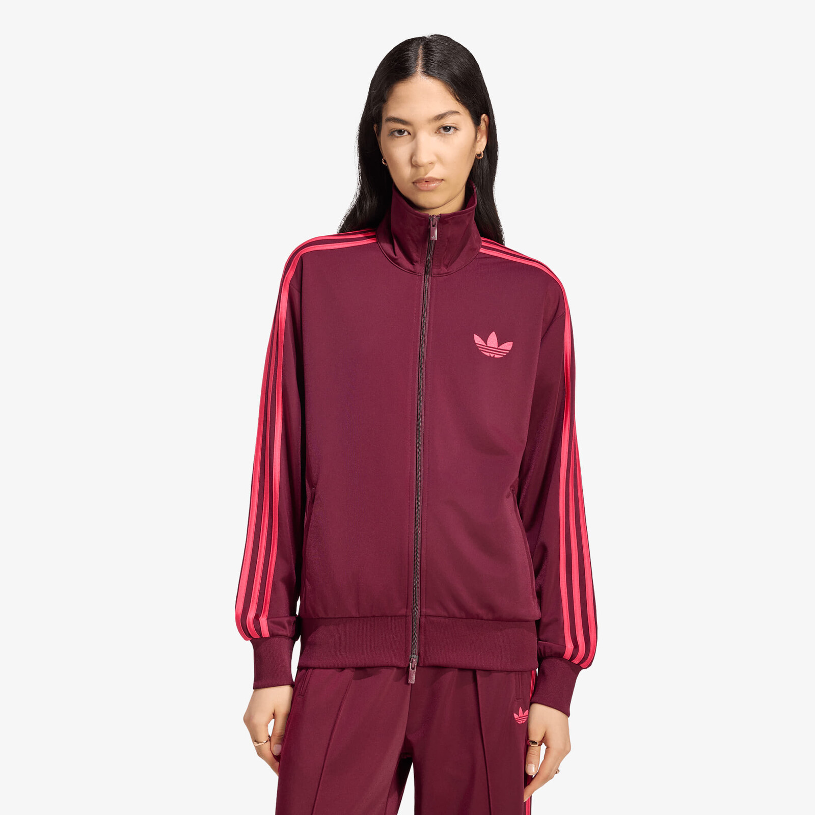 Jacket adidas Firebird Track Top Loose Maroon/ Power Pink XL