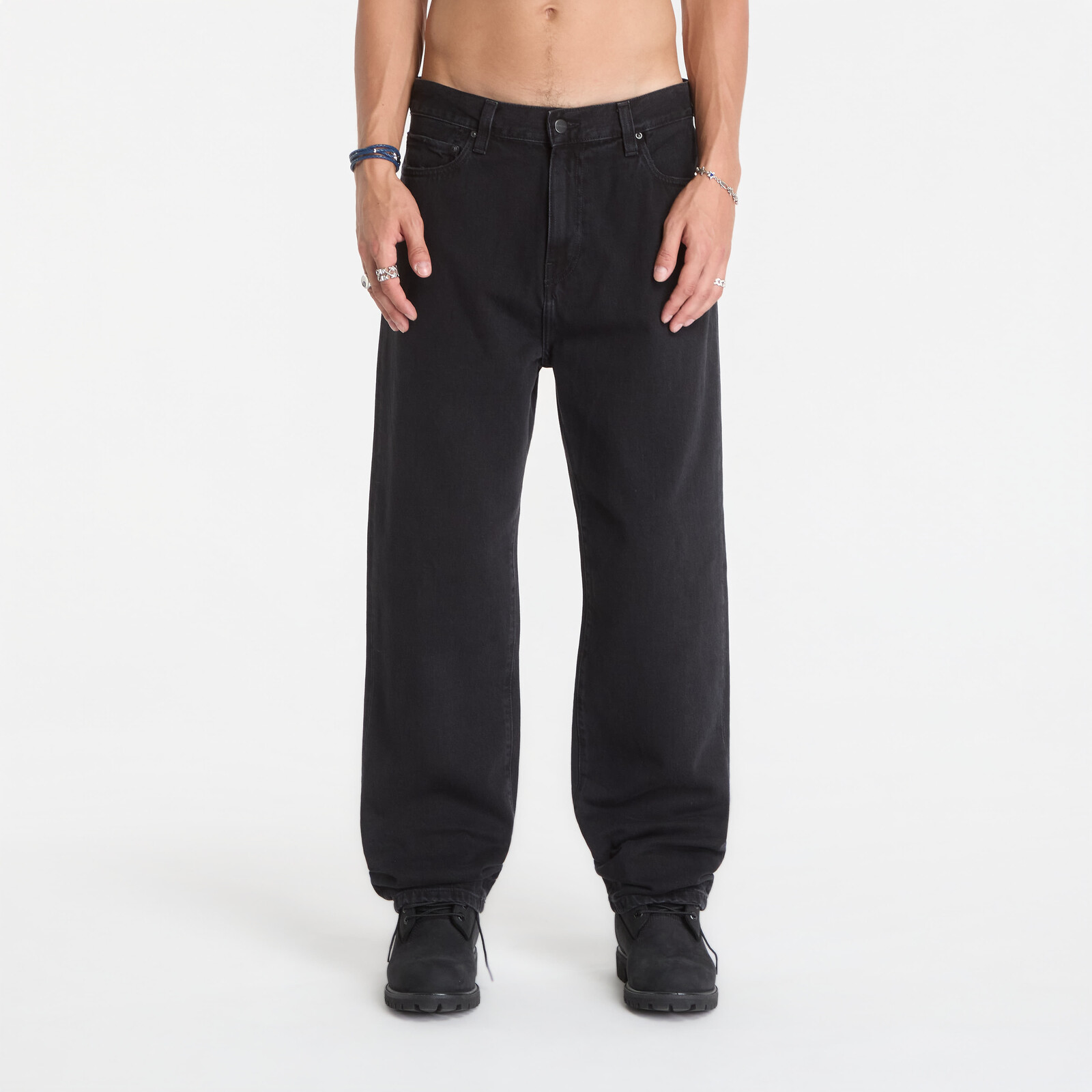 Pants Carhartt WIP Aaron Pant Black Stone Washed 34