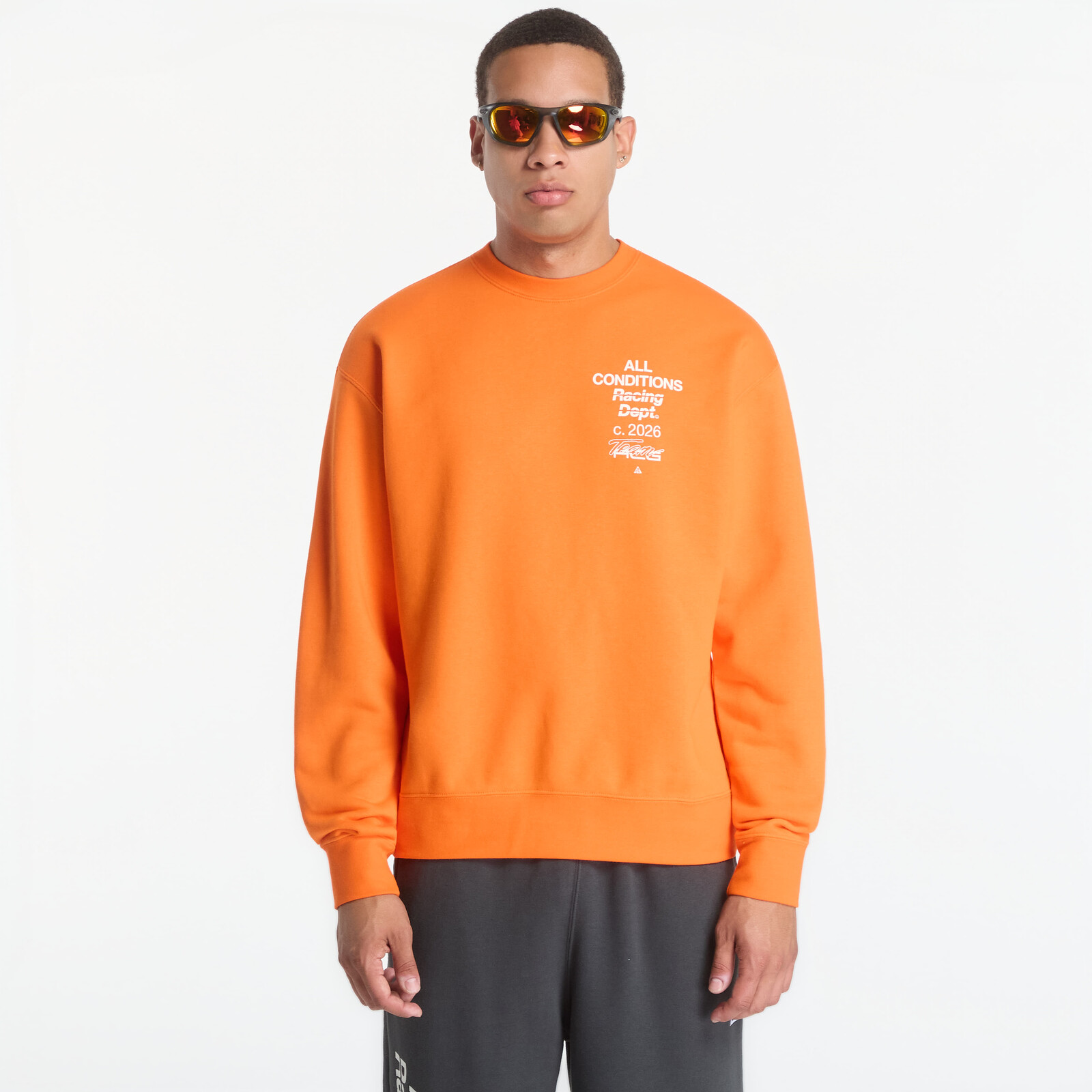 Sweatshirt Nike ACG Tuff Fleece Dri-FIT Crew-Neck Sweatshirt Safety Orange/ White L