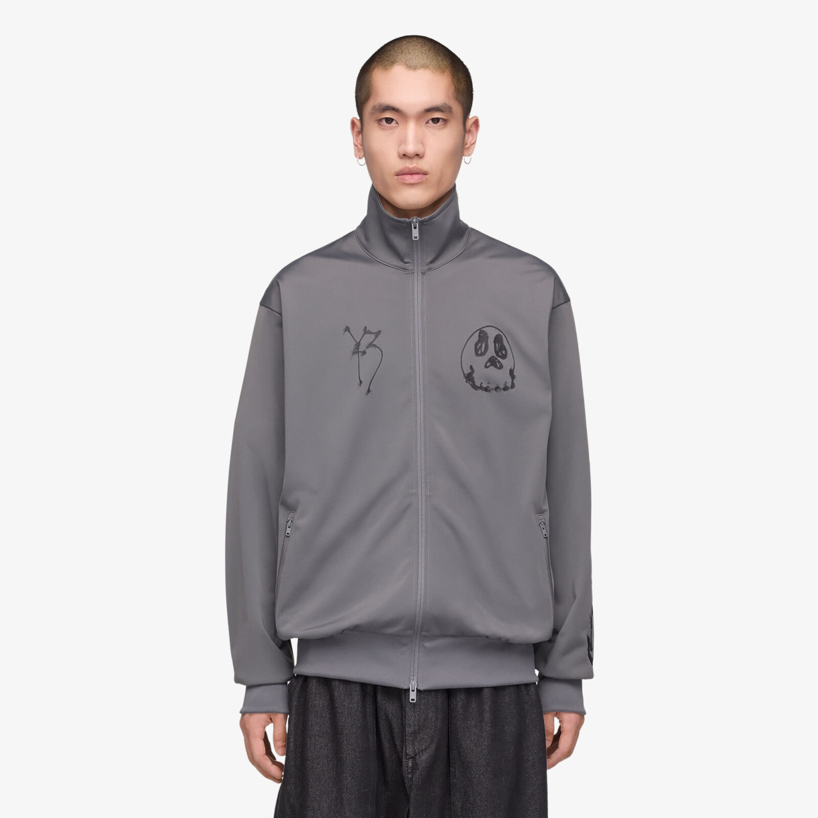 Jacket Y-3 Chito Graphic Track Top UNISEX Grey Five M