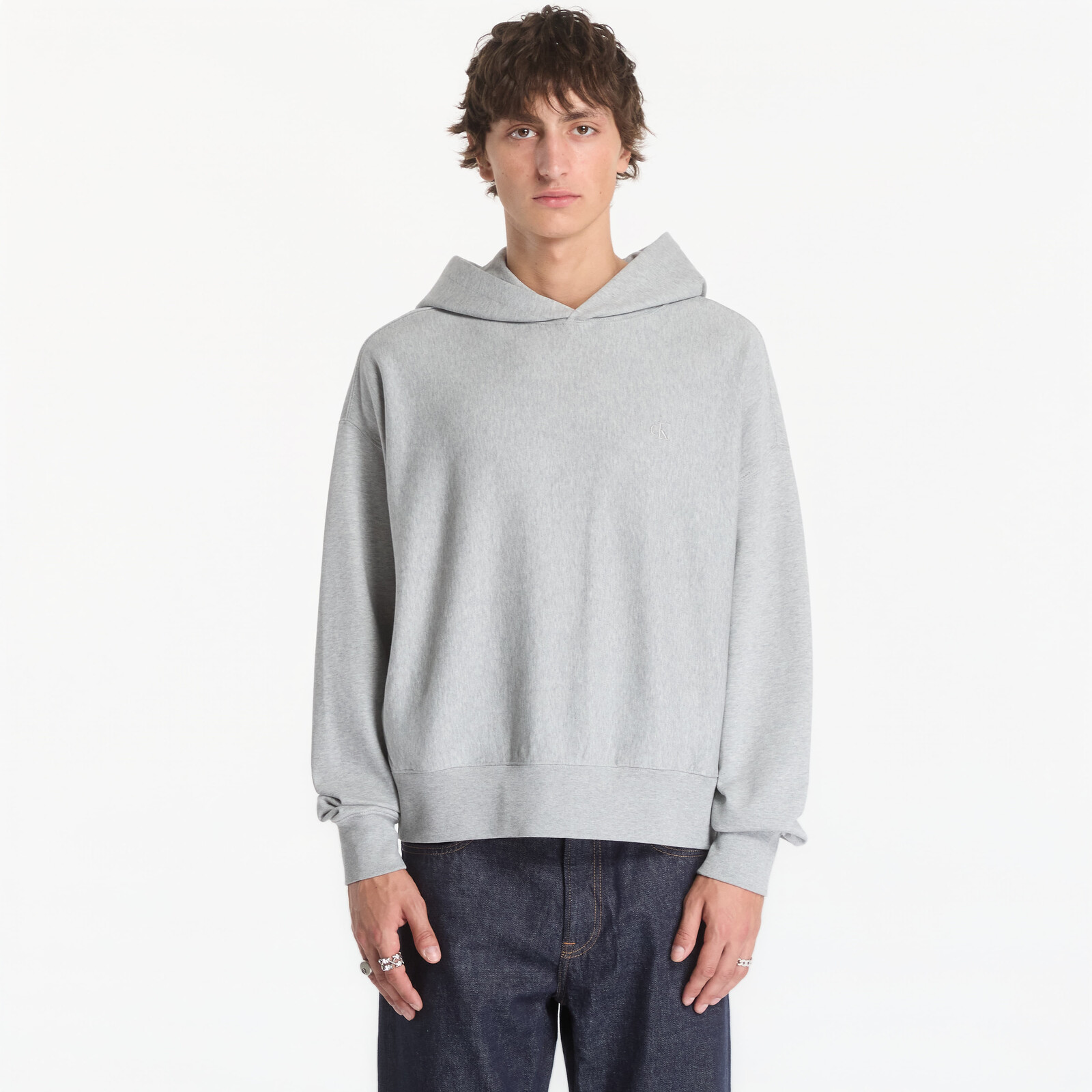 Sweatshirt Calvin Klein Jeans Ls Prmtrry 90s Bck M Heather XL