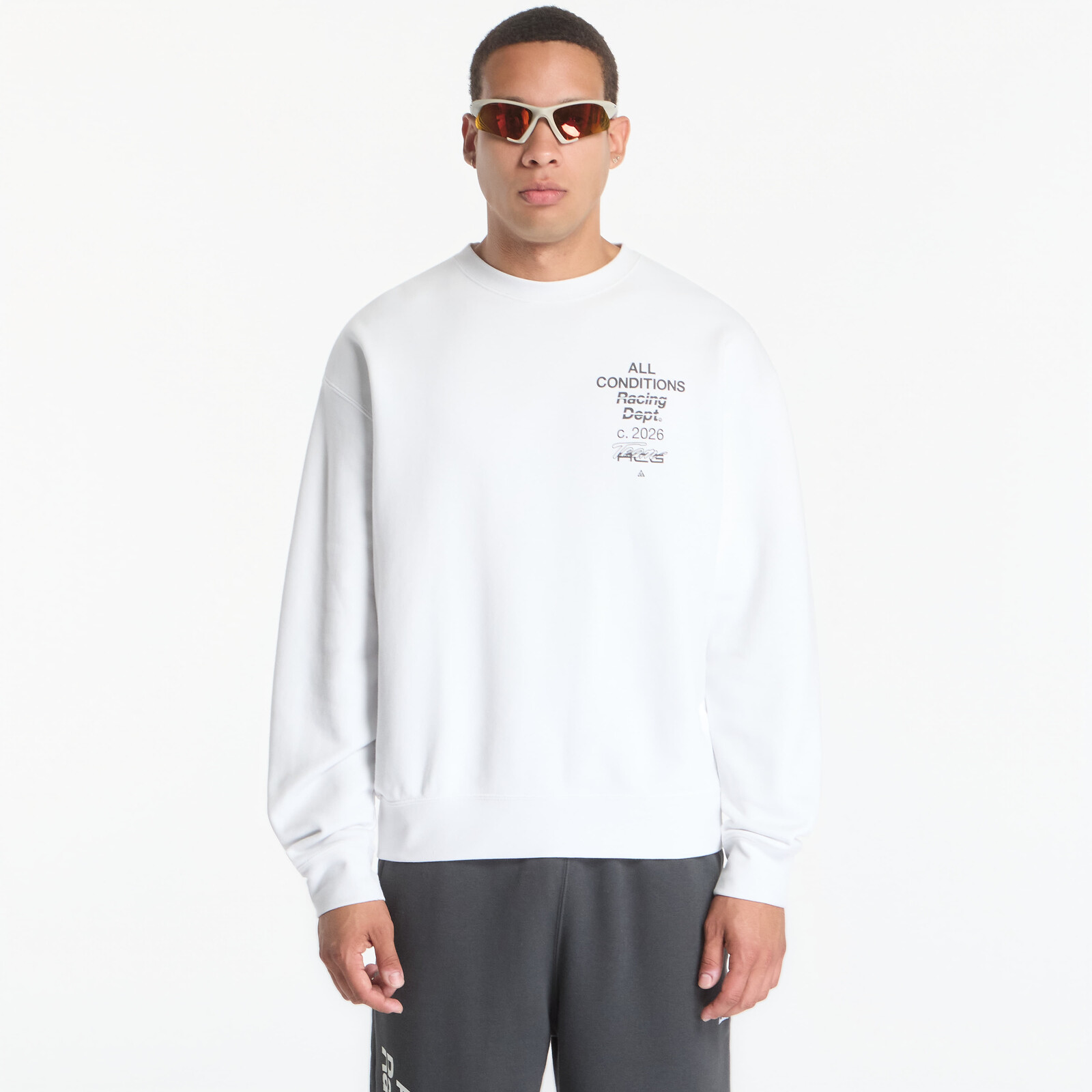 Sweatshirt Nike ACG Tuff Fleece Dri-FIT Crew-Neck Sweatshirt Summit White/ Black L
