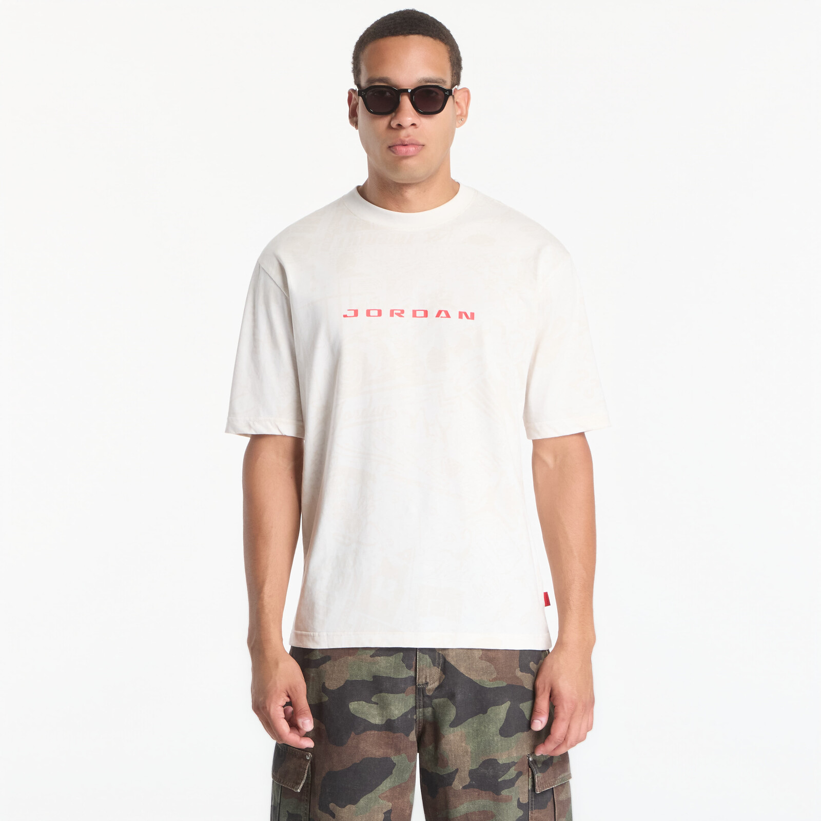 T-shirt Jordan Brooklyn Men's T-Shirt Phantom/ University Red XS