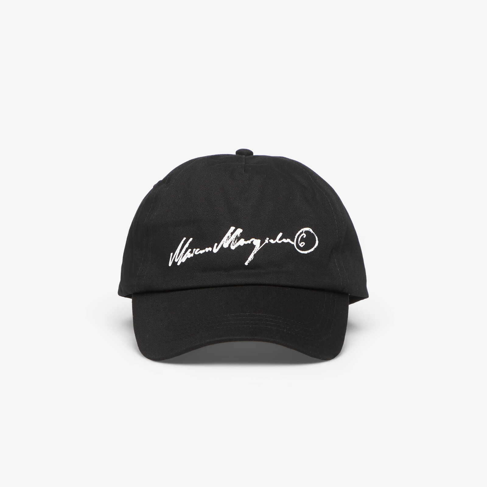 Cap MM6 Hat Black/ Ecru Print Universal