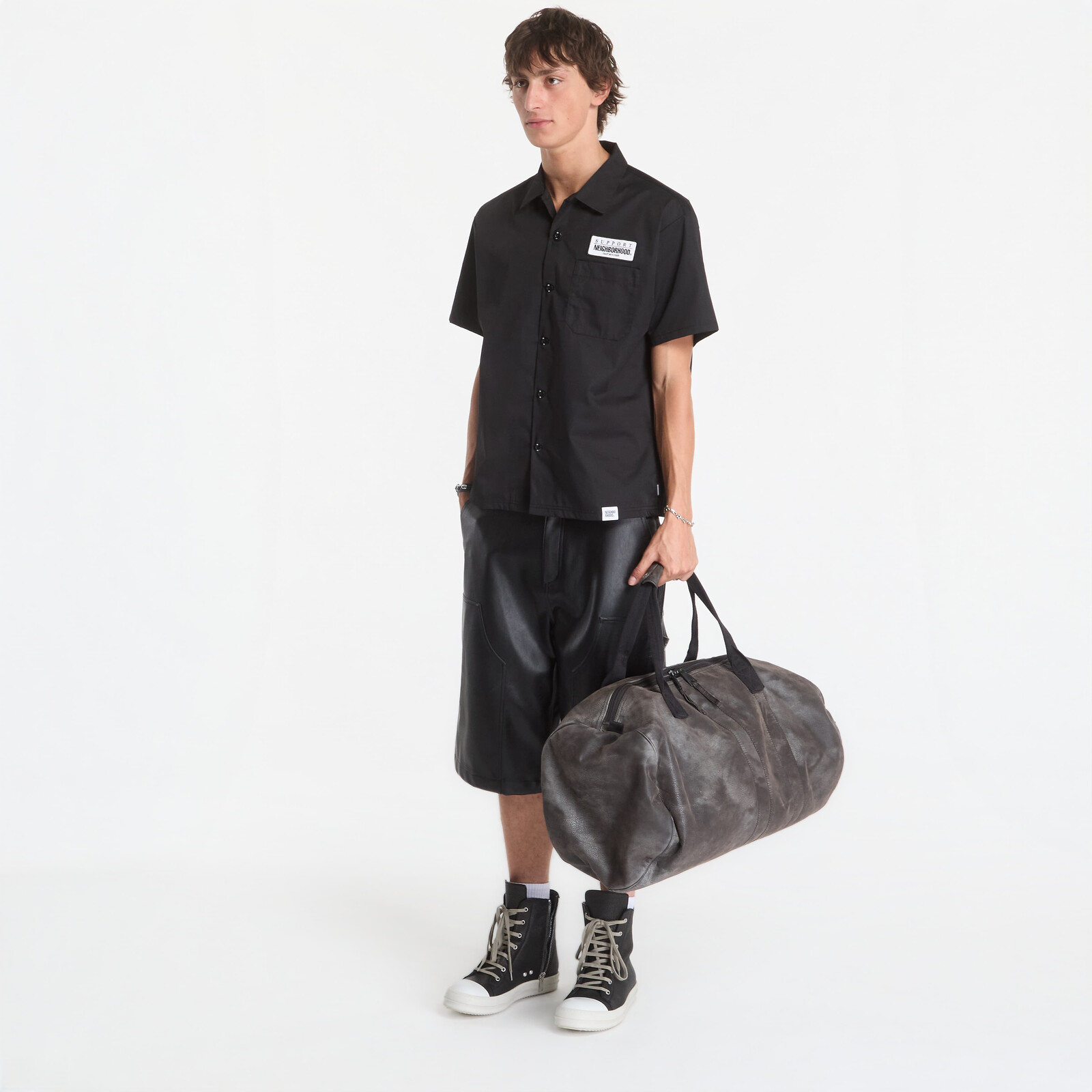 Shirt NEIGHBORHOOD Classic Work Shirt Ss-1 Black XL