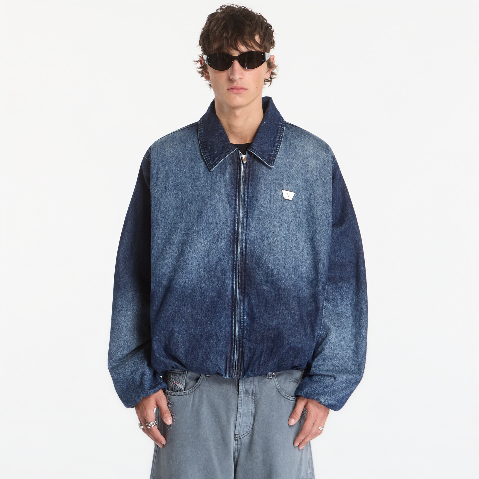 Bomber MISBHV Denim Austin Grime Blue Bomber Jacket UNISEX XXL