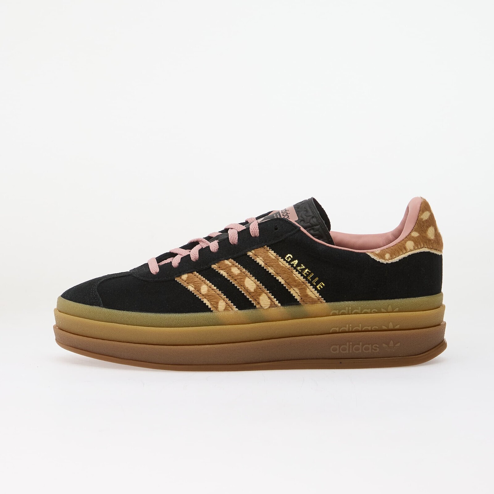 Sneakers adidas Gazelle Bold Core Black/ Brown Desert/ Wonder Mauve UK 4