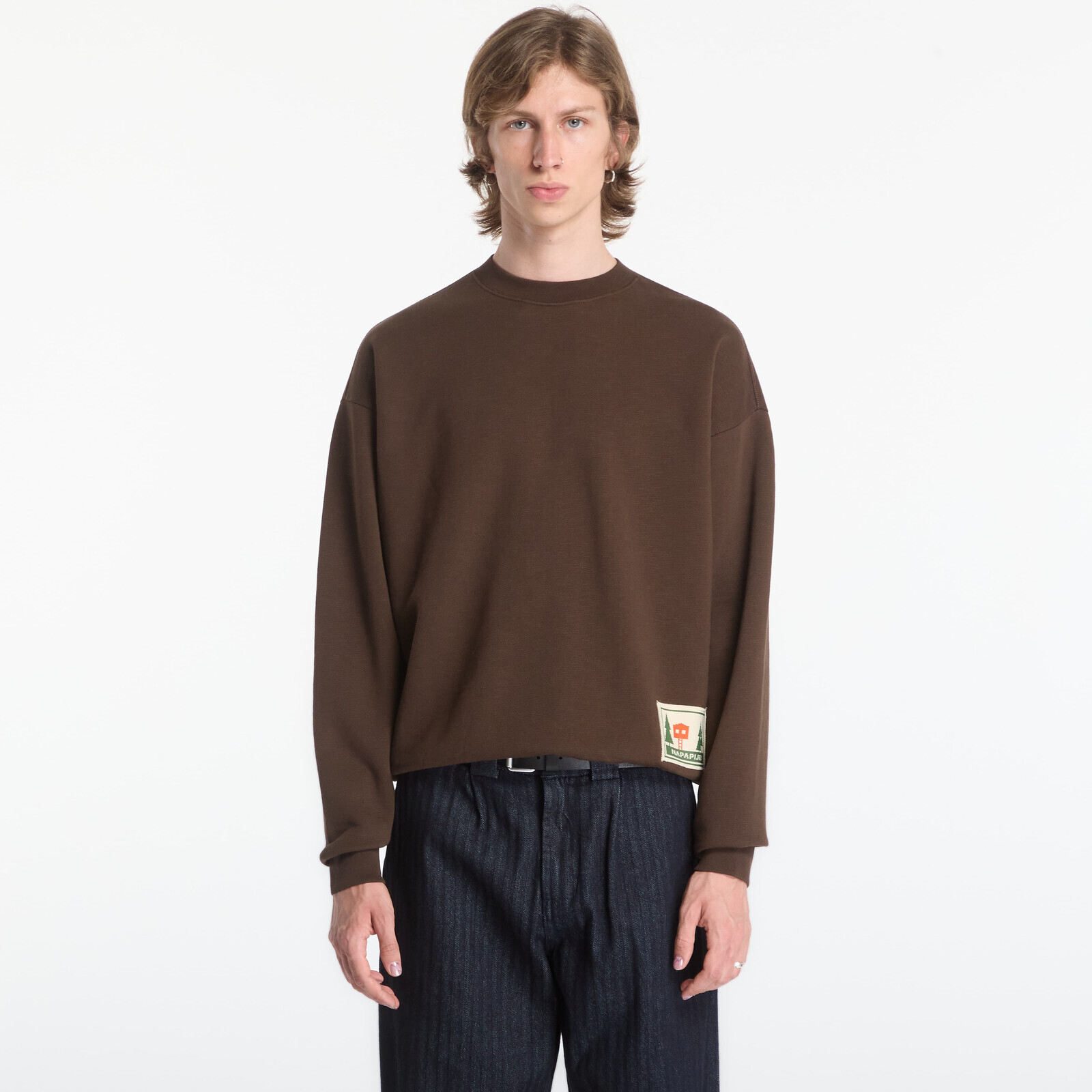 Sweatshirt Napapijri Trahus French Terry Sweatshirt Demitasse M