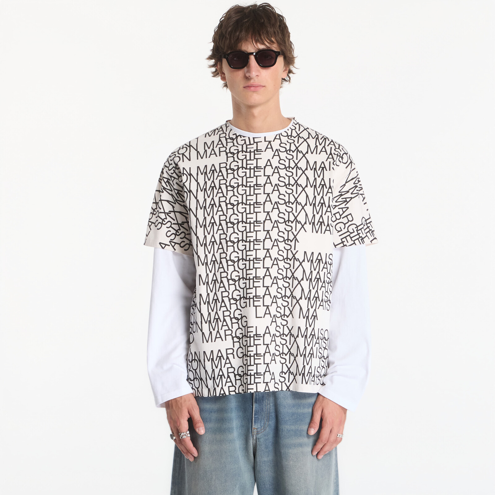 T-shirt MM6 T-Shirt Ecru XL