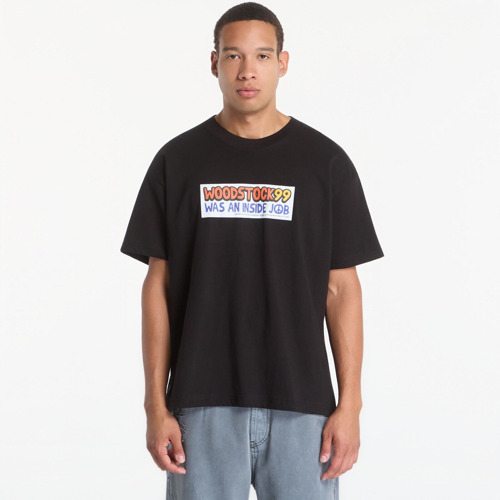 T-shirt PLEASURES Inside Job T-Shirt Black S