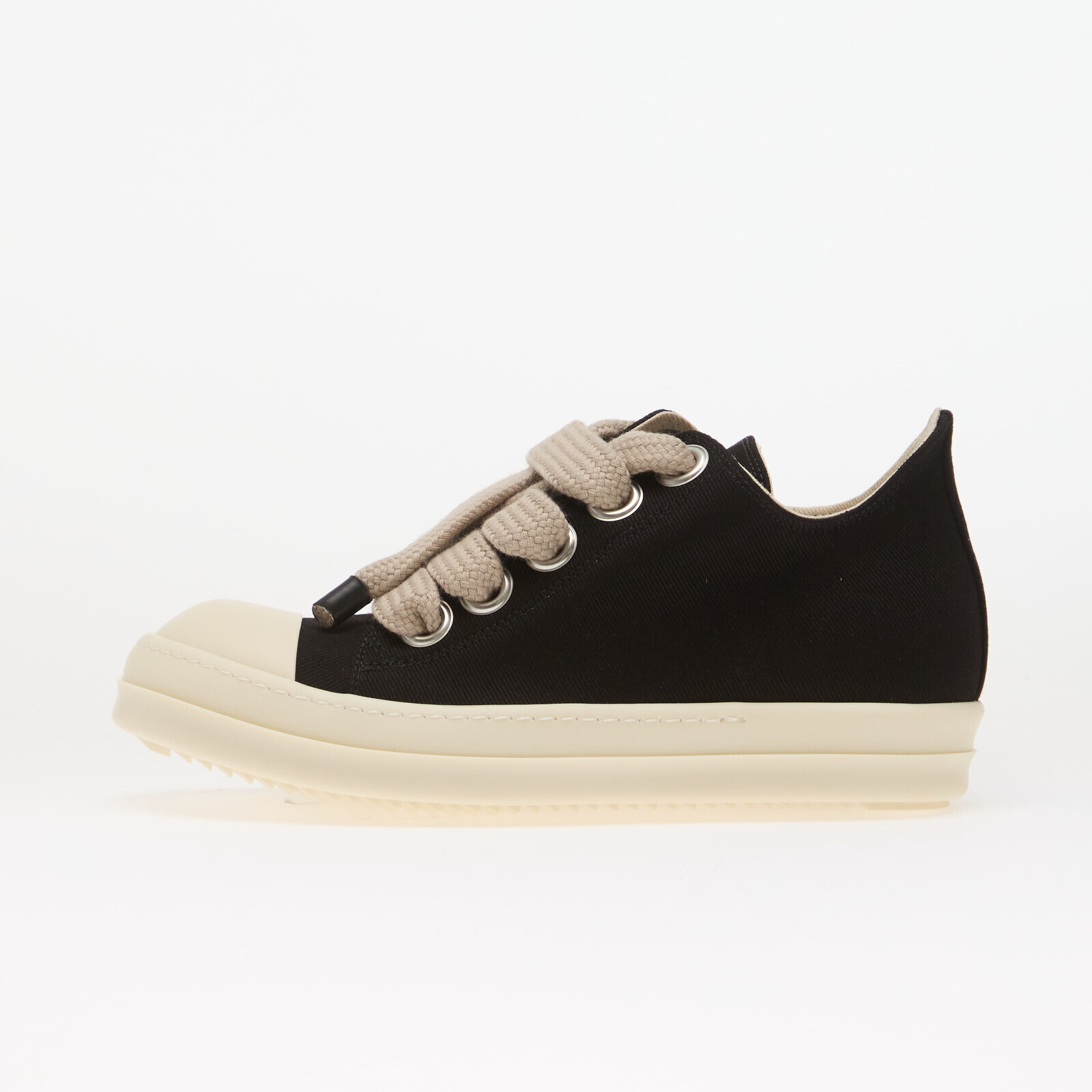 Sneakers Rick Owens DRKSHDW Denim Shoes - Jumbolace Low Sneaks Black/ Milk/ Milk UK 6