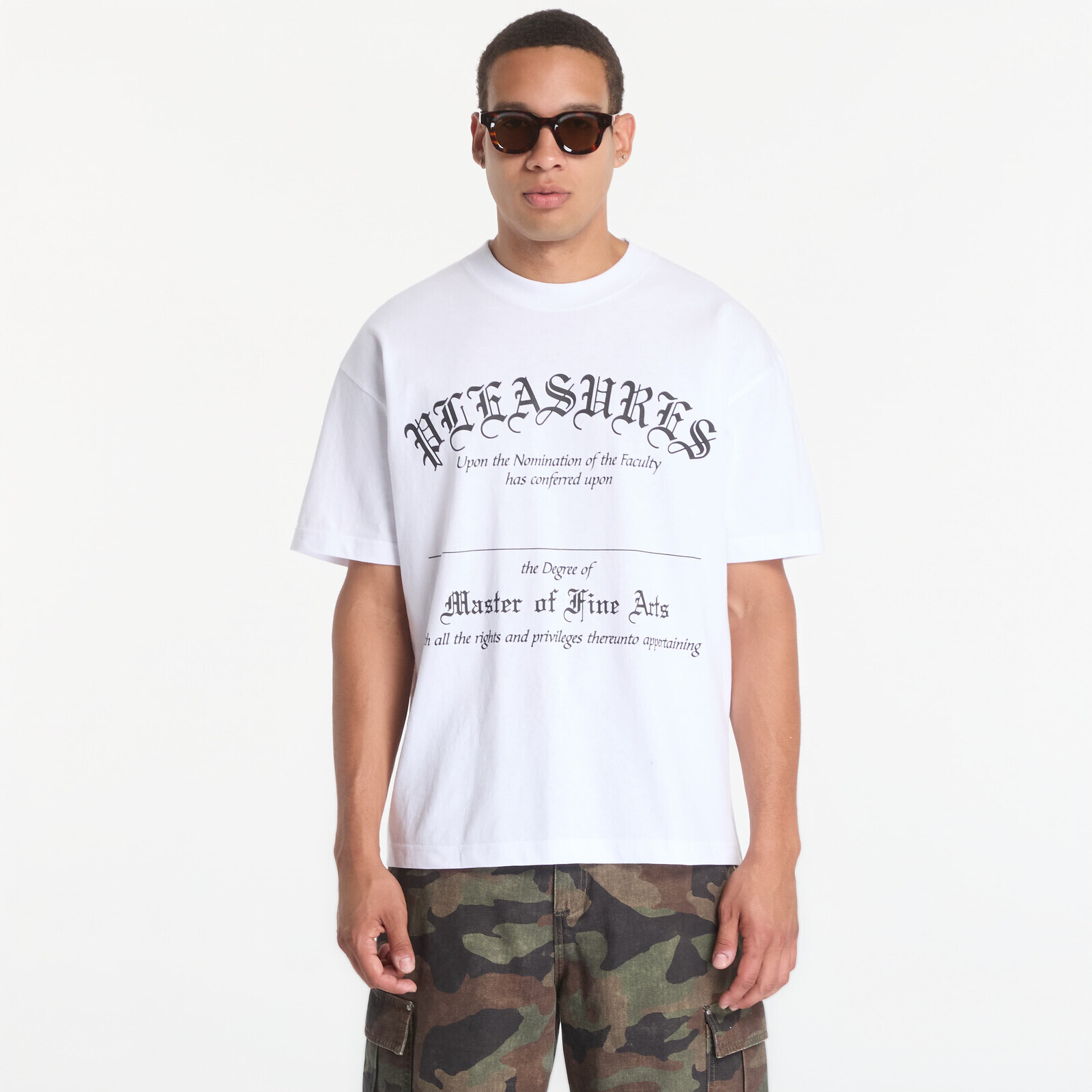 T-shirt PLEASURES Degree T-Shirt White M