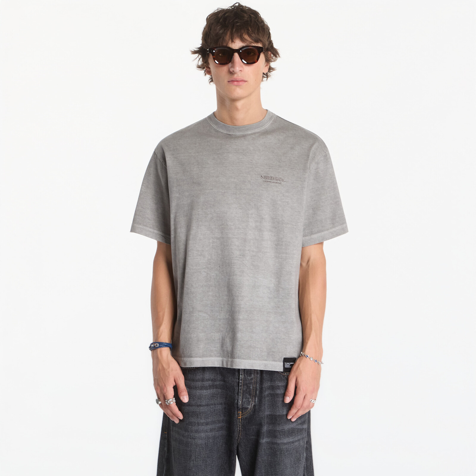 T-shirt NEIGHBORHOOD Pigment Dyed Crewneck Ss Tee Gray XL