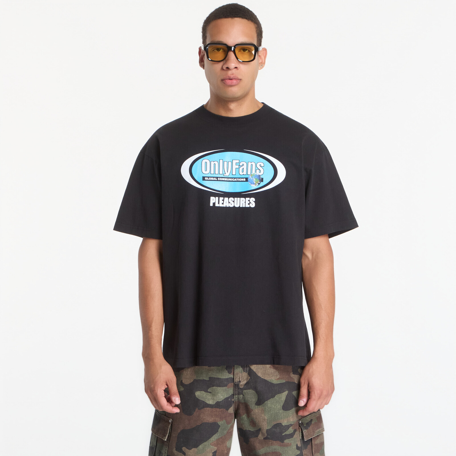 T-shirt PLEASURES x OnlyFans Communications T-Shirt Black L