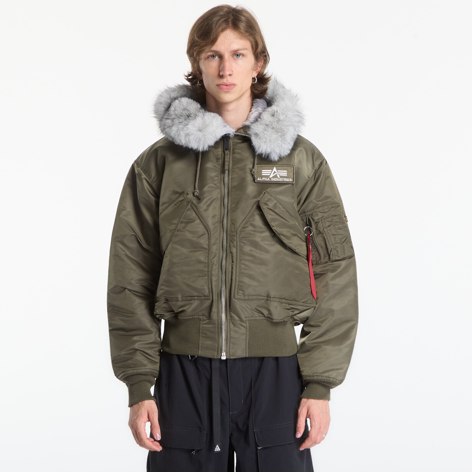 Jacket Alpha Industries 45/P Hooded Custom Mud Olive XXL