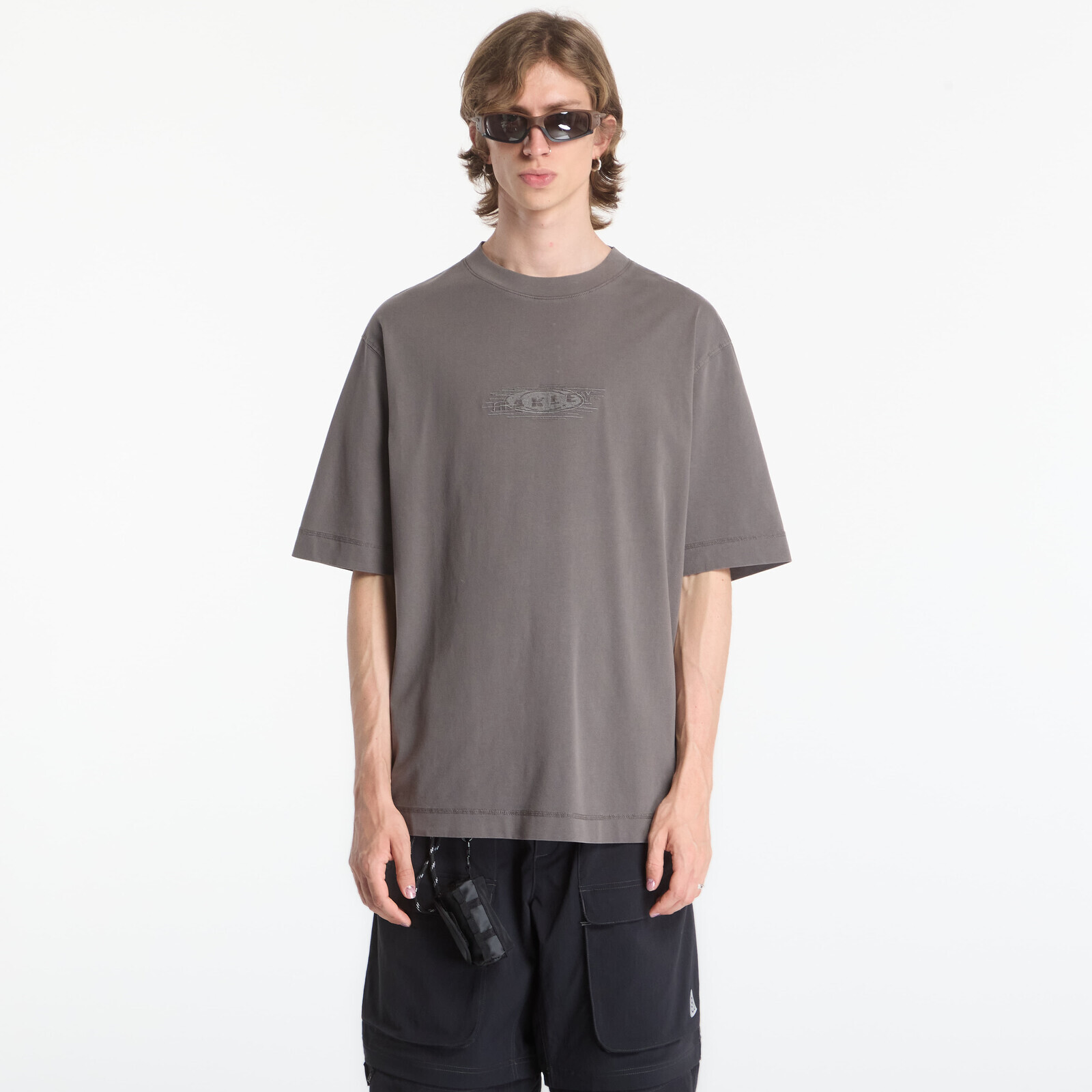 T-shirt Oakley Echo Mod Embroidered Tee Granite Gray XL