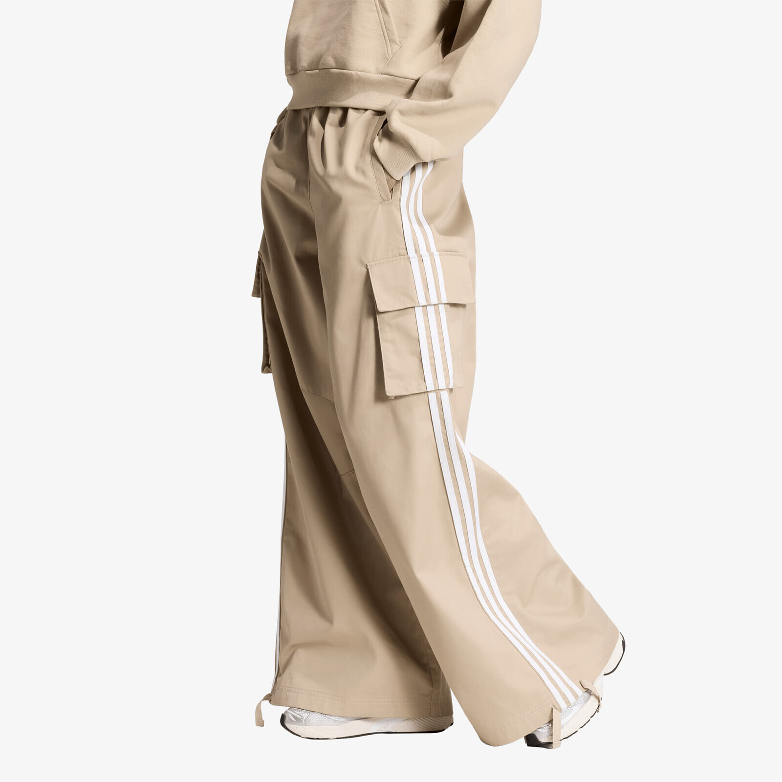 Pants adidas Firebird Adilenium Twill 3S Cargo Khaki Three/ White XS