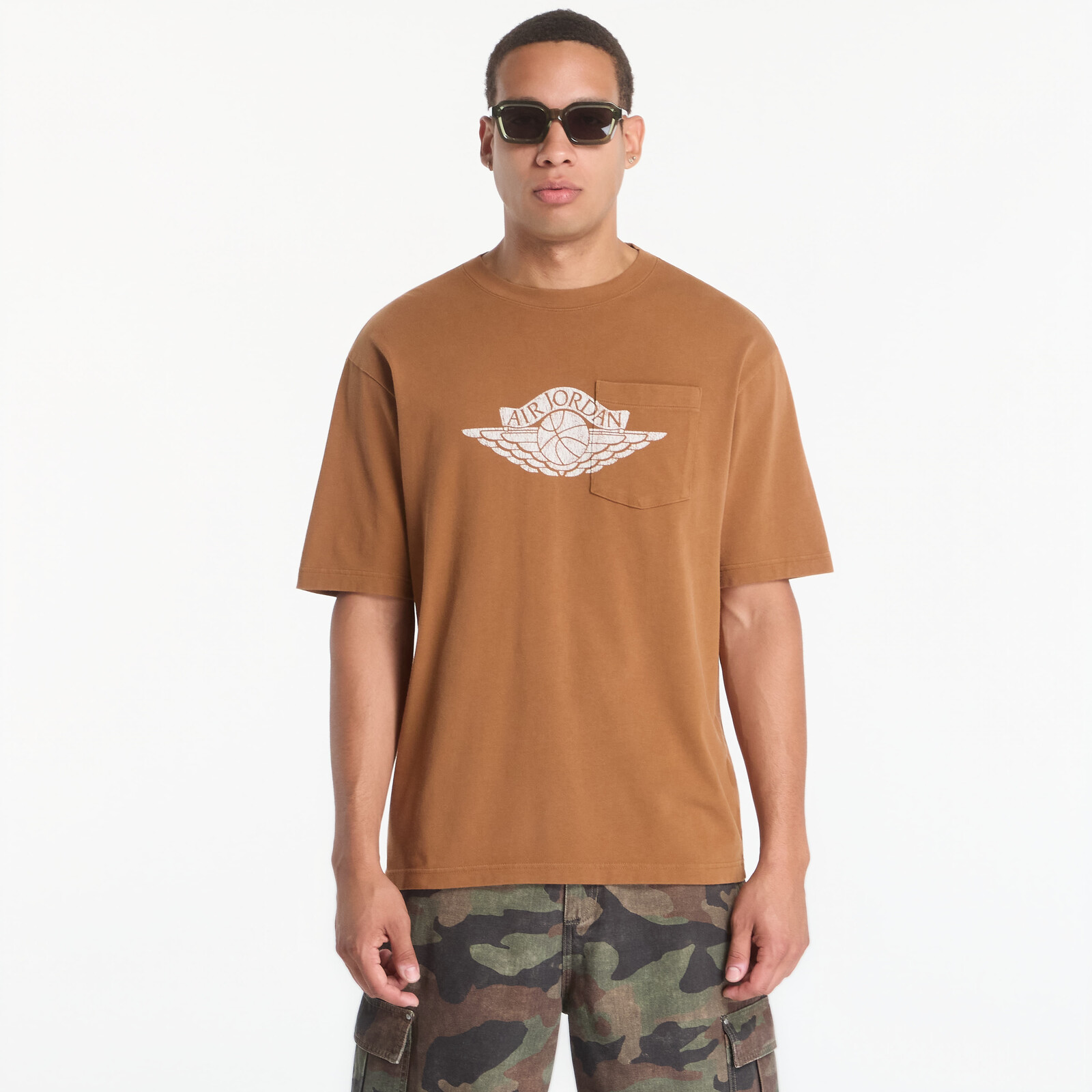 T-shirt Jordan Flight Essentials Men's Pocket T-Shirt Lt British Tan/ Shadow Brown M