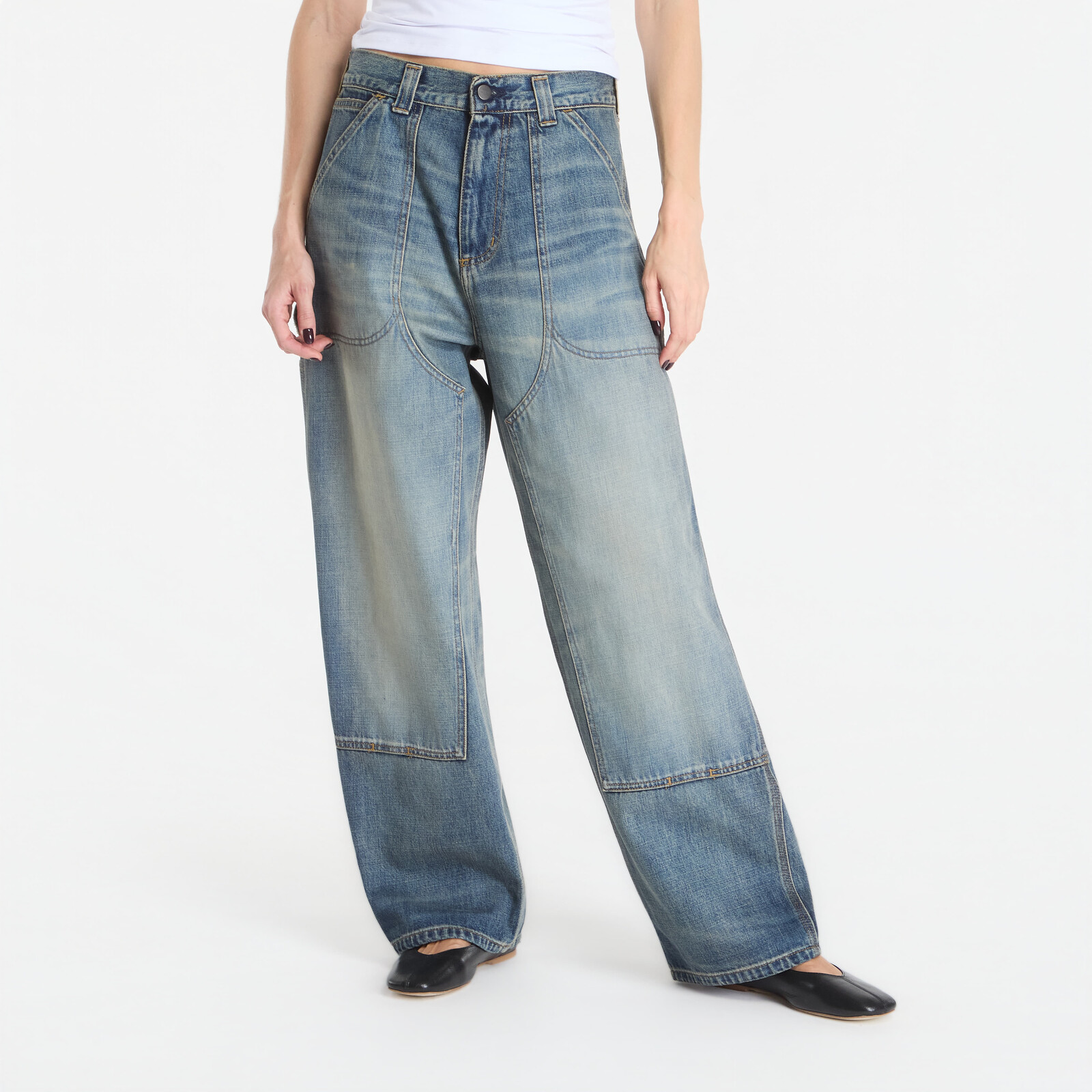 Pants Carhartt WIP Oakland Pant Blue Worn Used Wash S