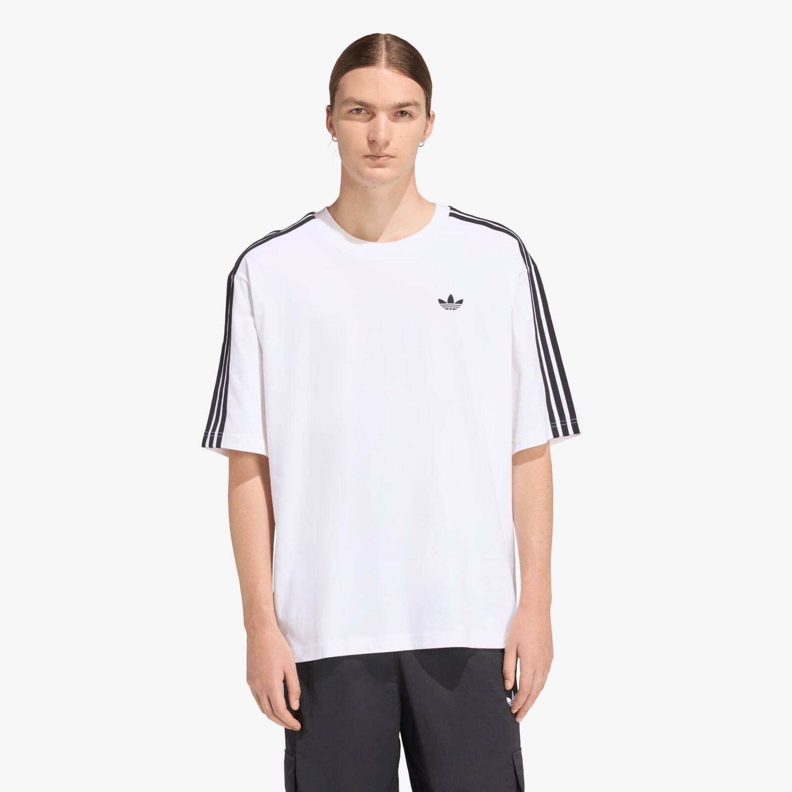 T-shirt adidas Adicolor 3-STRIPES Oversized T-Shirt White L