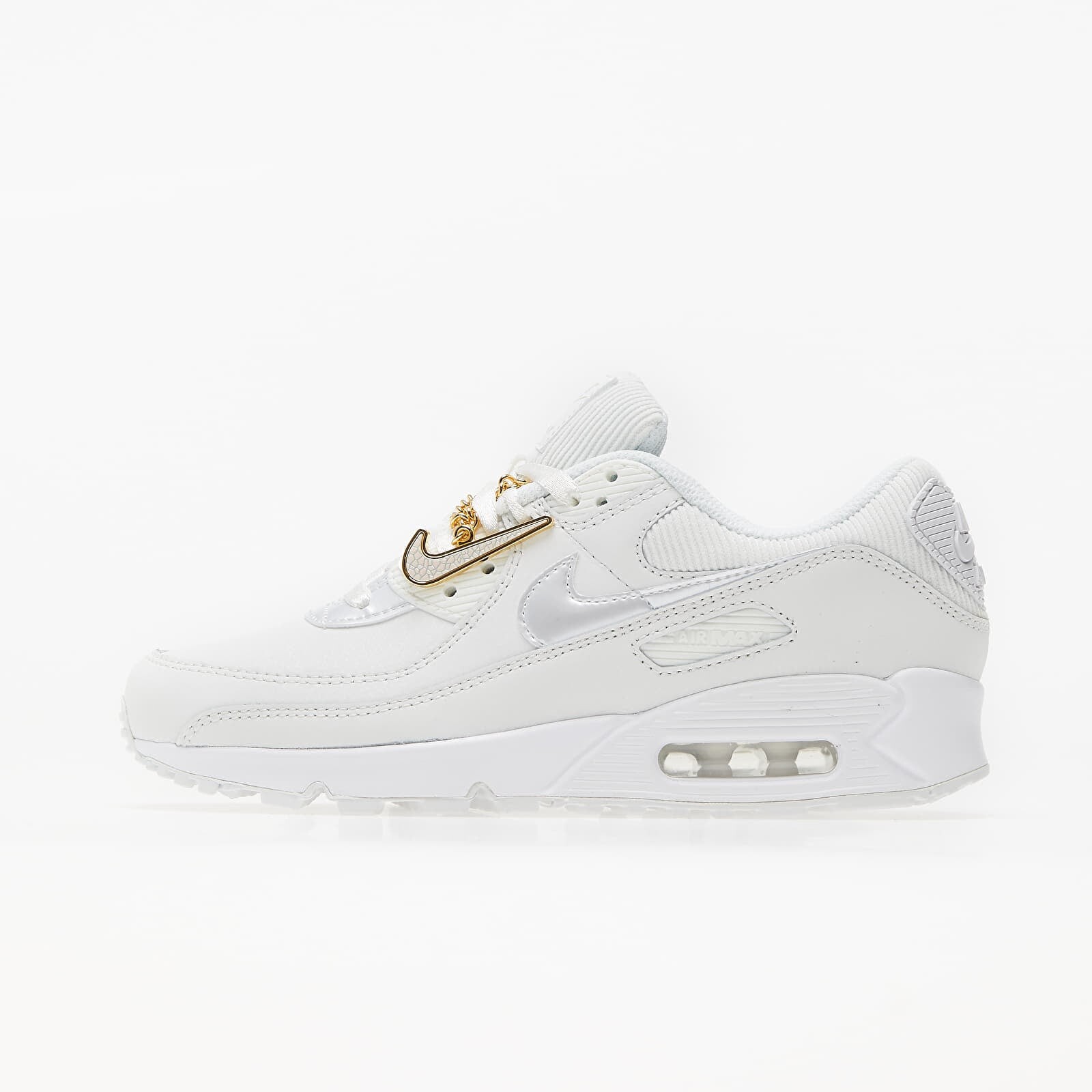 Sneakers Nike Wmns Air Max 90 Summit White/ Summit White-Dark Beetroot UK 5