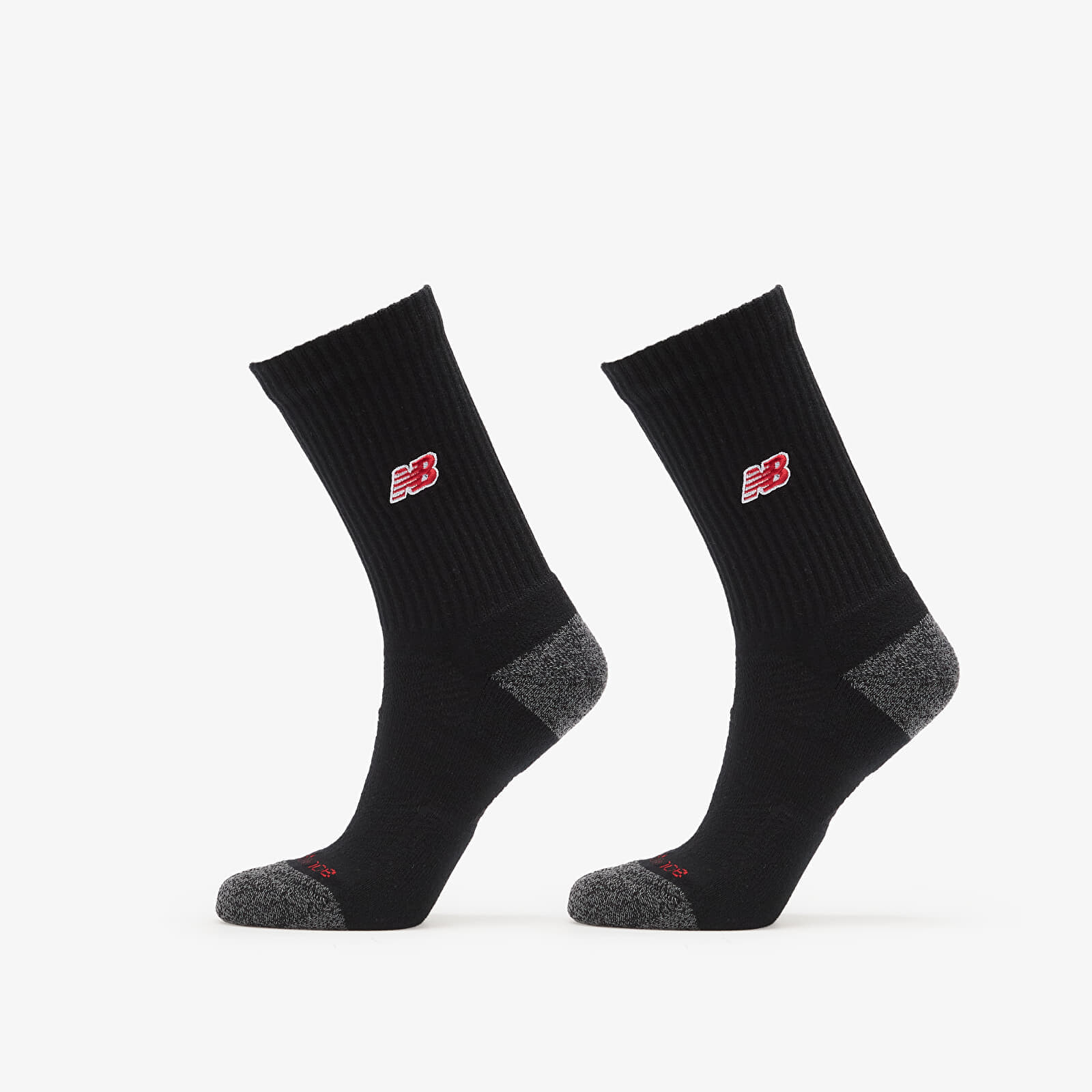 New Balance Active Premium Crew Socks 2-Pack Black XL