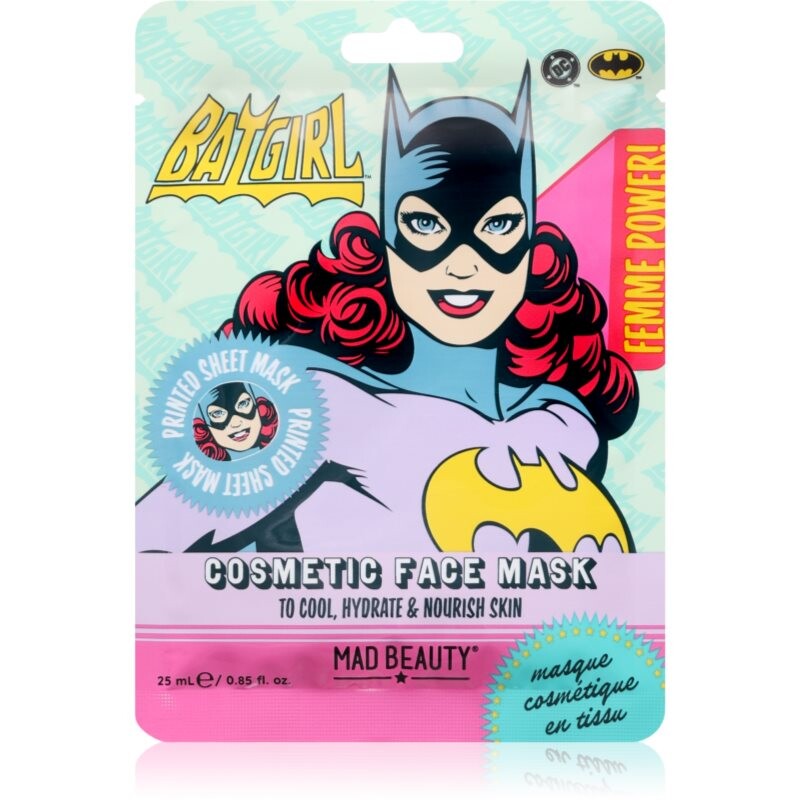 Mad Beauty DC Femme Power Batgirl moisturising face sheet mask 25 ml