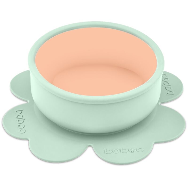 Baboo Silicone Bowl silicone bowl with suction cup Peachy Keen, 6m+ 1 pc