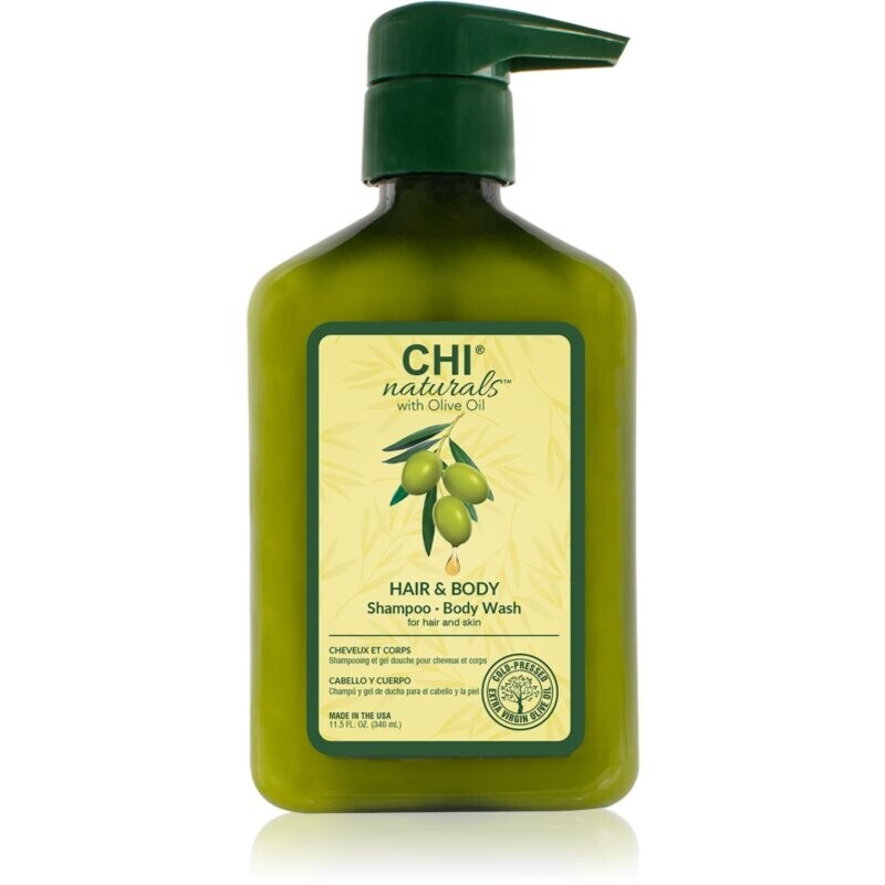 CHI Olive Naturals Hair & Body Shampoo shampoo and body wash with olive oil 2-in-1 340 ml