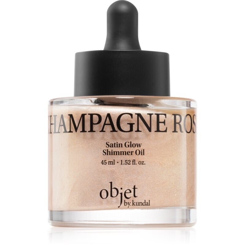 KUNDAL Objet Satin Glow Shimmer Oil shimmering oil with moisturising effect shade Champagne Rose 45 ml