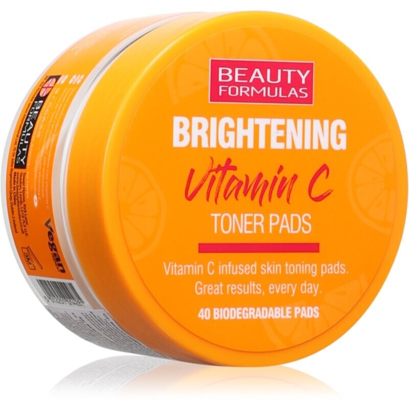 Beauty Formulas Vitamin C toner pads 40 pc
