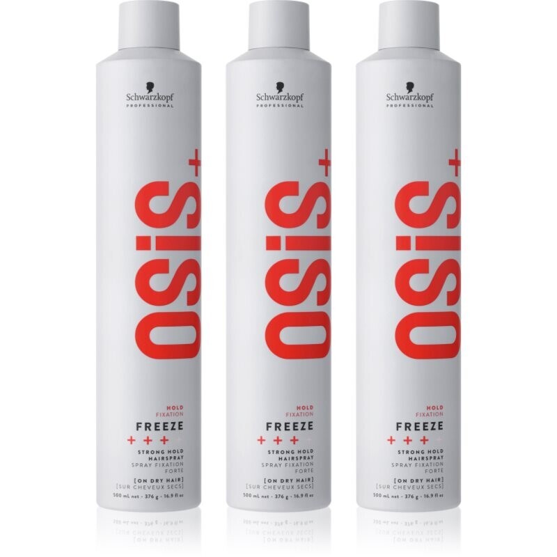 Schwarzkopf Professional Osis+ Freeze strong-hold hairspray economy pack