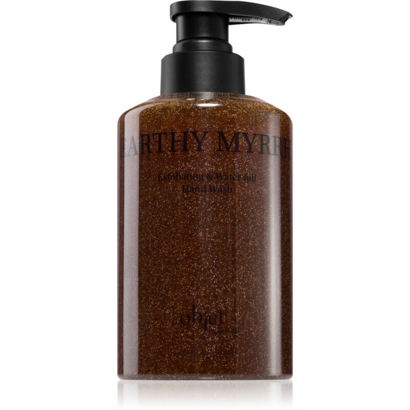 KUNDAL Objet Exfoliating & Waterfull Hand Wash nourishing liquid hand soap with an exfoliating effect with aroma Earthy Myrrh 380 ml