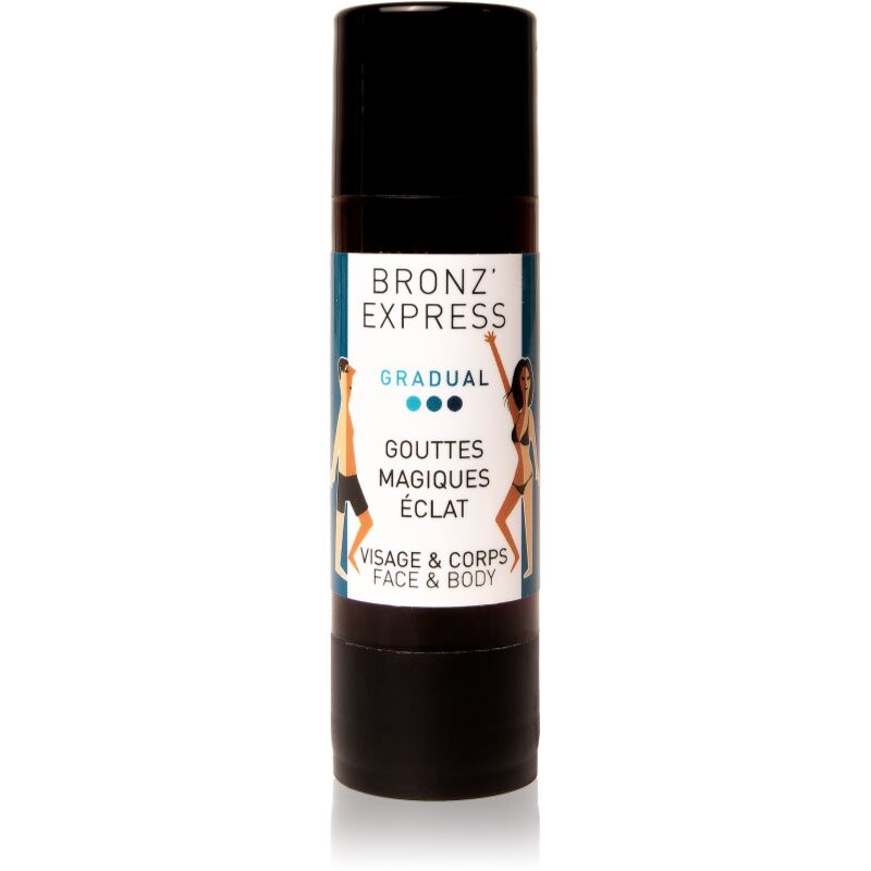 Bronz'Express Immediate Effect Magic Radiance Drops self-tanning drops 30 ml
