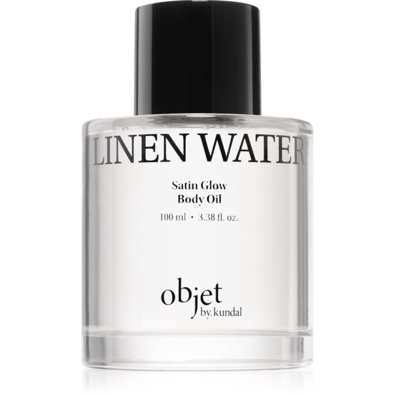 KUNDAL Objet Satin Glow Body Oil caring body oil for intensive hydration with aroma Linen Water 100 ml