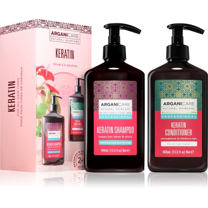 Arganicare Keratin Set set for hair with keratin 1 pc