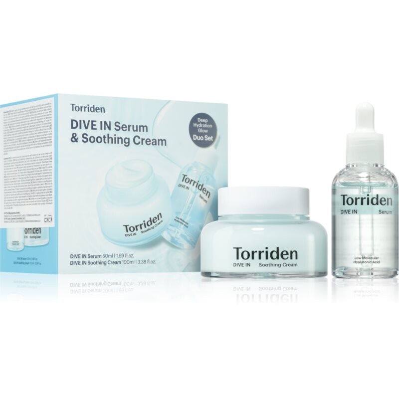 Torriden Dive In Serum & Soothing Cream Set set for radiance and hydration