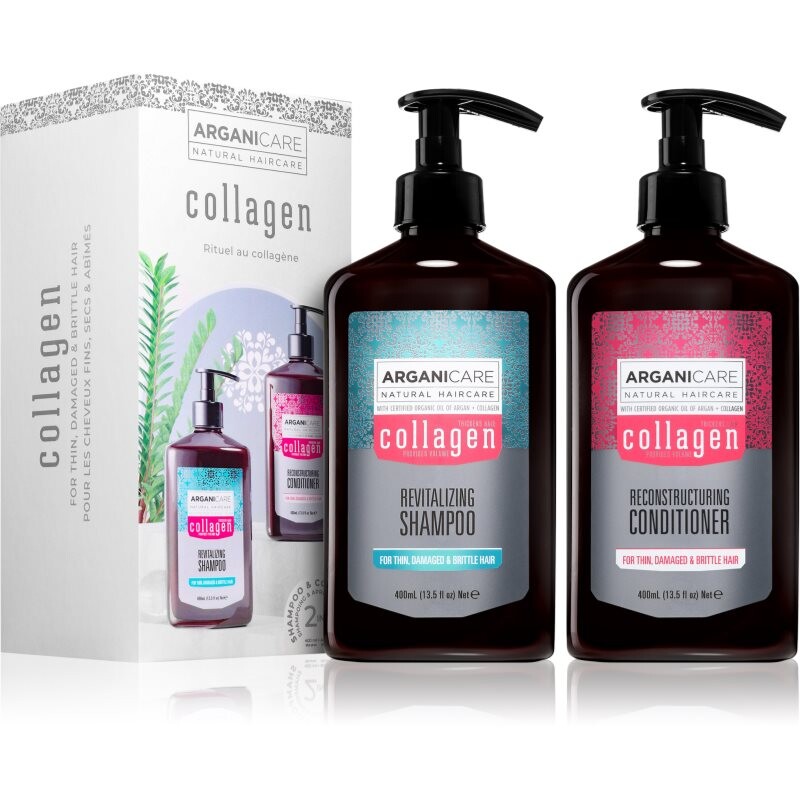 Arganicare Collagen Set gift set for hair volume 1 pc