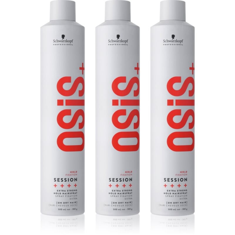 Schwarzkopf Professional Osis+ Session strong-hold hairspray economy pack