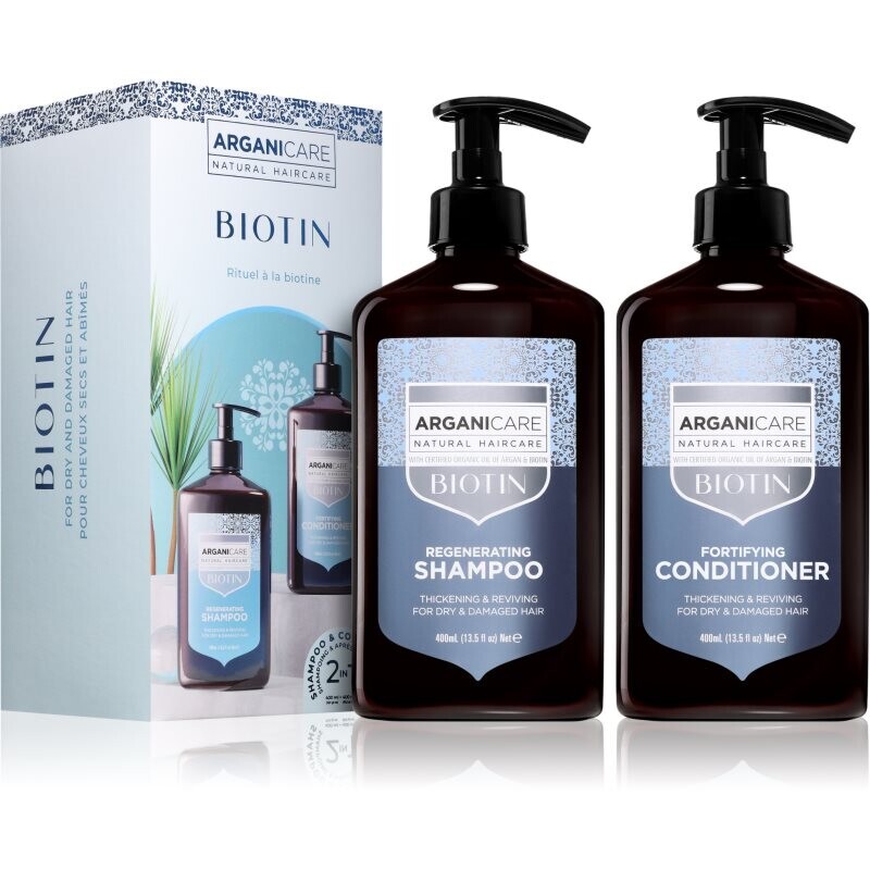 Arganicare Biotin Regenerating Set set for hair strengthening 1 pc